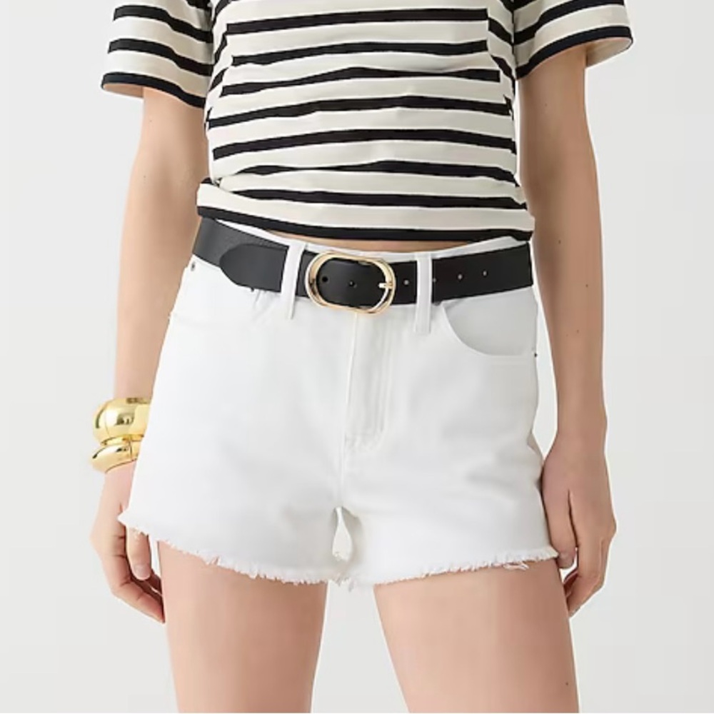 J Crew White Cut Off Denim Women Shorts